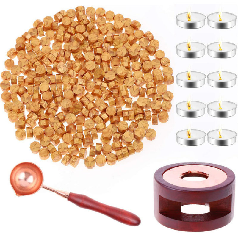 Wax Seal Set Includes 200 Gold - Wax Seal Stamp Set のレビューと価格