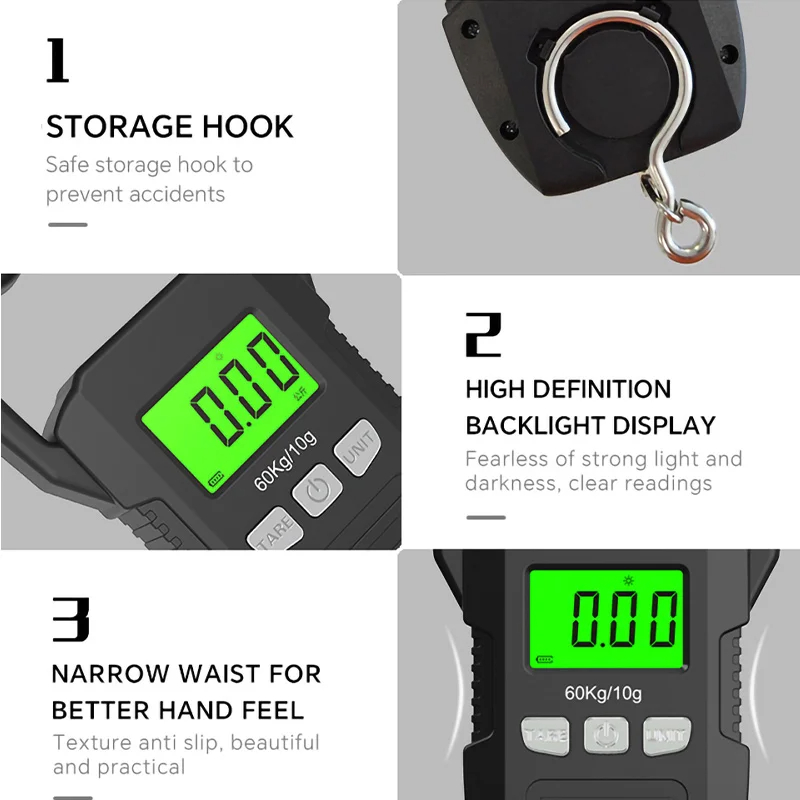 60kg/10g LCD Digital Hanging S - Tape Dispenser Weighted のレビューと価格