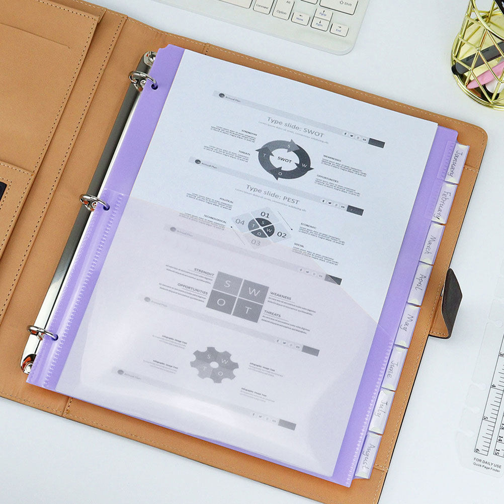 2Sets A4 3-Hole Divider Pages  - Tab Divider A4 のレビューと価格