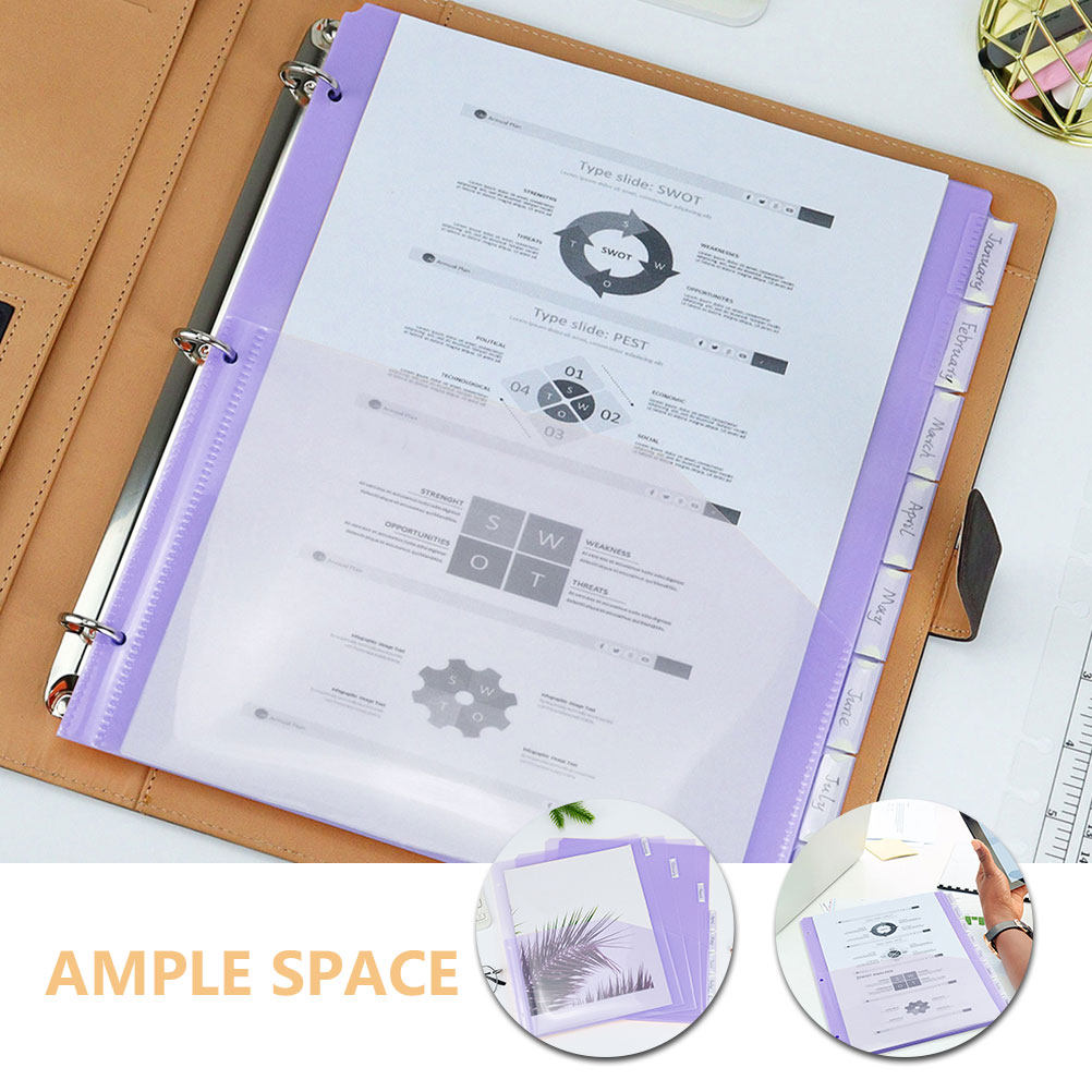 2Sets A4 3-Hole Divider Pages  - Tab Divider A4 のレビューと価格