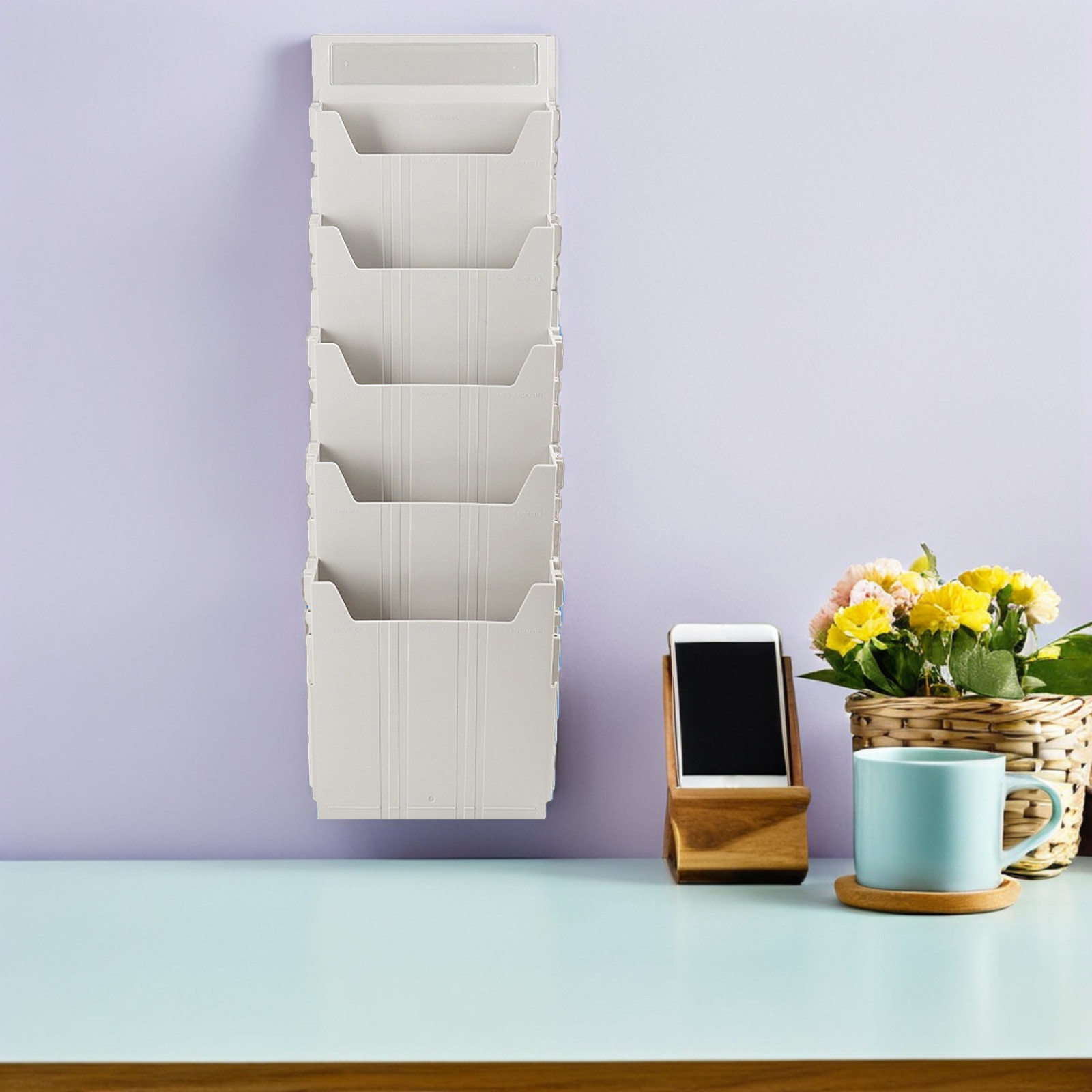 Wall Mounted File Organizer Ad - Magazine Holder Rack のレビューと価格