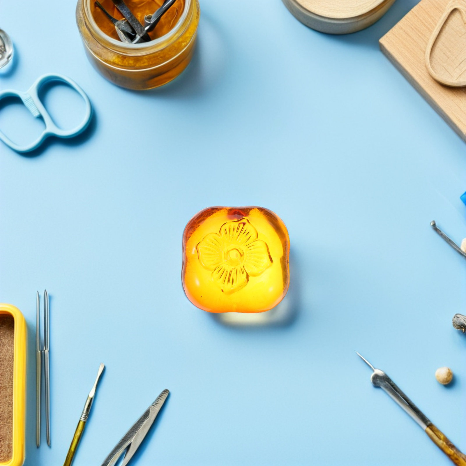 Realistic Glass Persimmon Pape - Book Weight Glass のレビューと価格