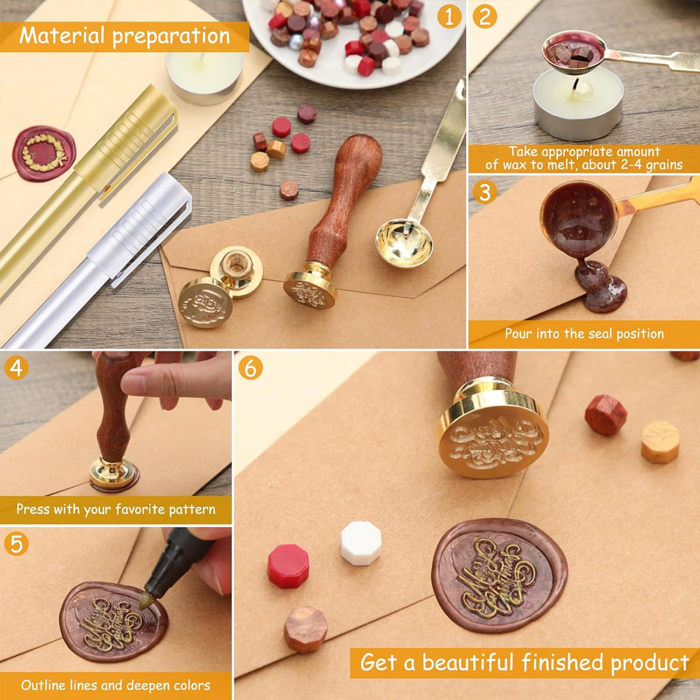 Custom Wax Seal Stamp, Persona - Wax Seal Stamp Set のレビューと価格