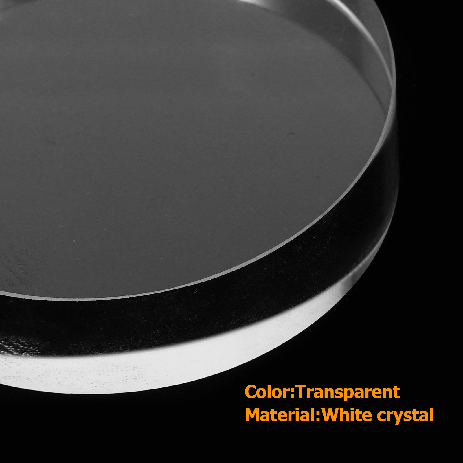 Crystal Clear Round Glass Pape - Paper Weight Crystal のレビューと価格