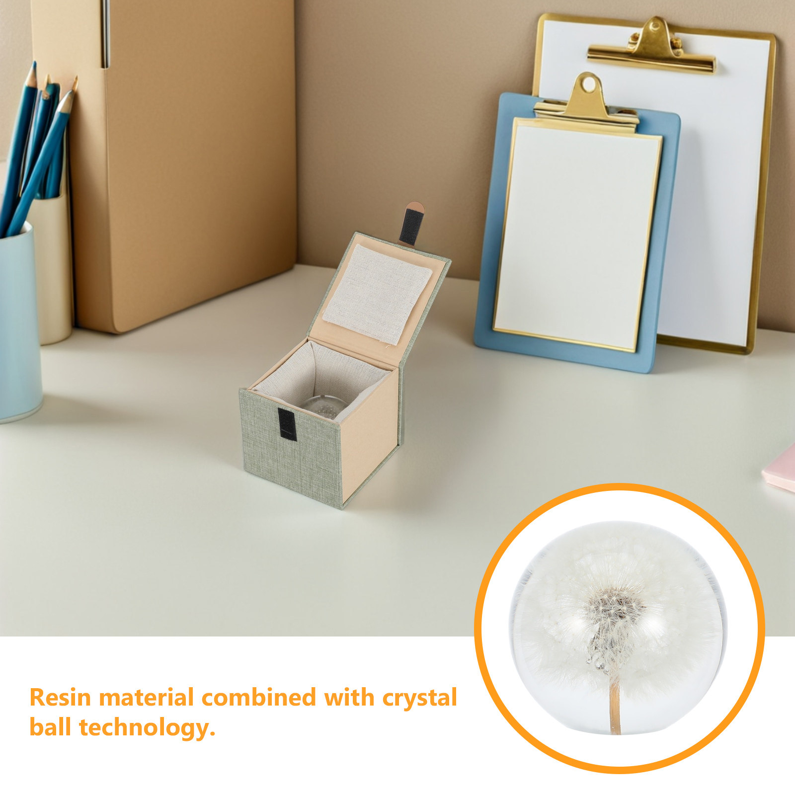 Dandelion Crystal Ball Glass S - Paper Weight Crystal のレビューと価格