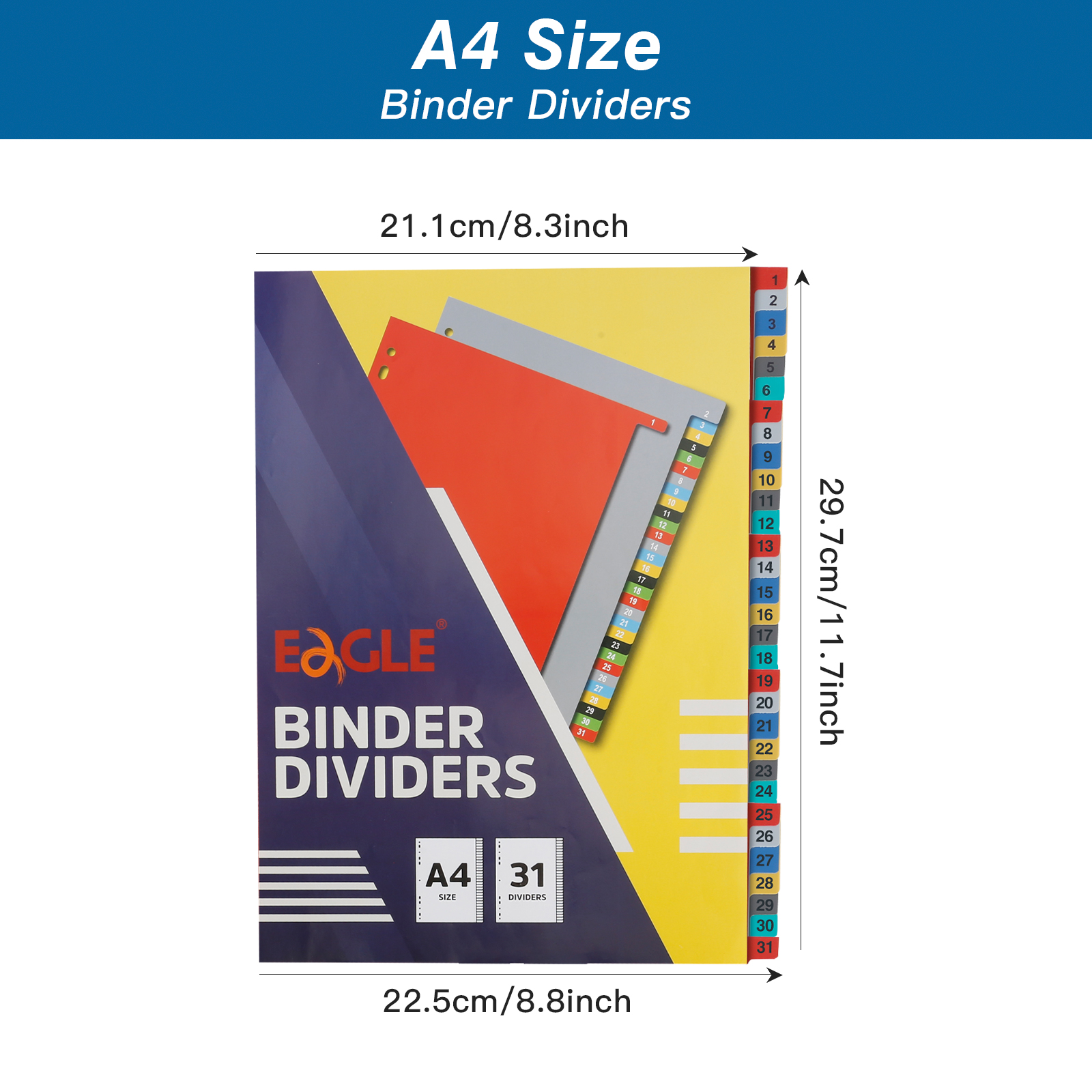 EAGLE A4 Binder Index Divider  - Tab Divider A4 のレビューと価格