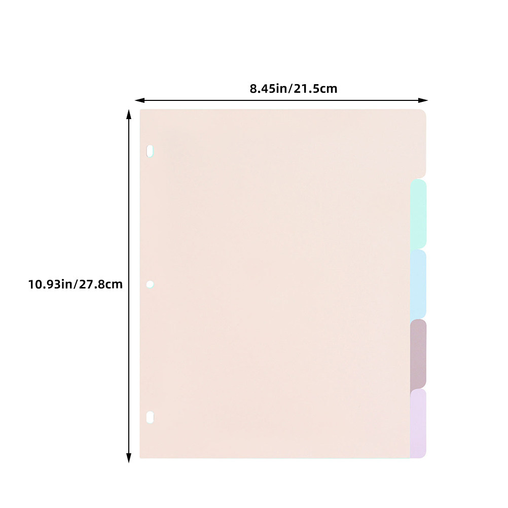 1Set Frosted PP Binder Divider - Tab Divider A4 のレビューと価格