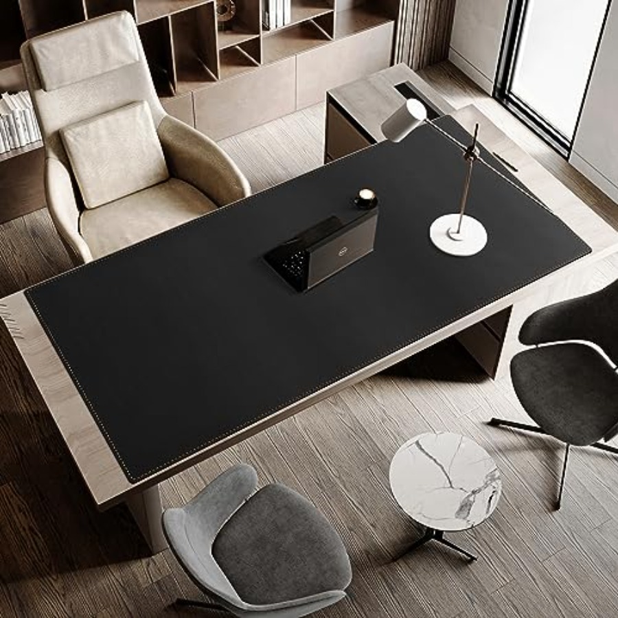 63x31.5 Leather Desk Mat XXL L - Leather Desk Pad のレビューと価格