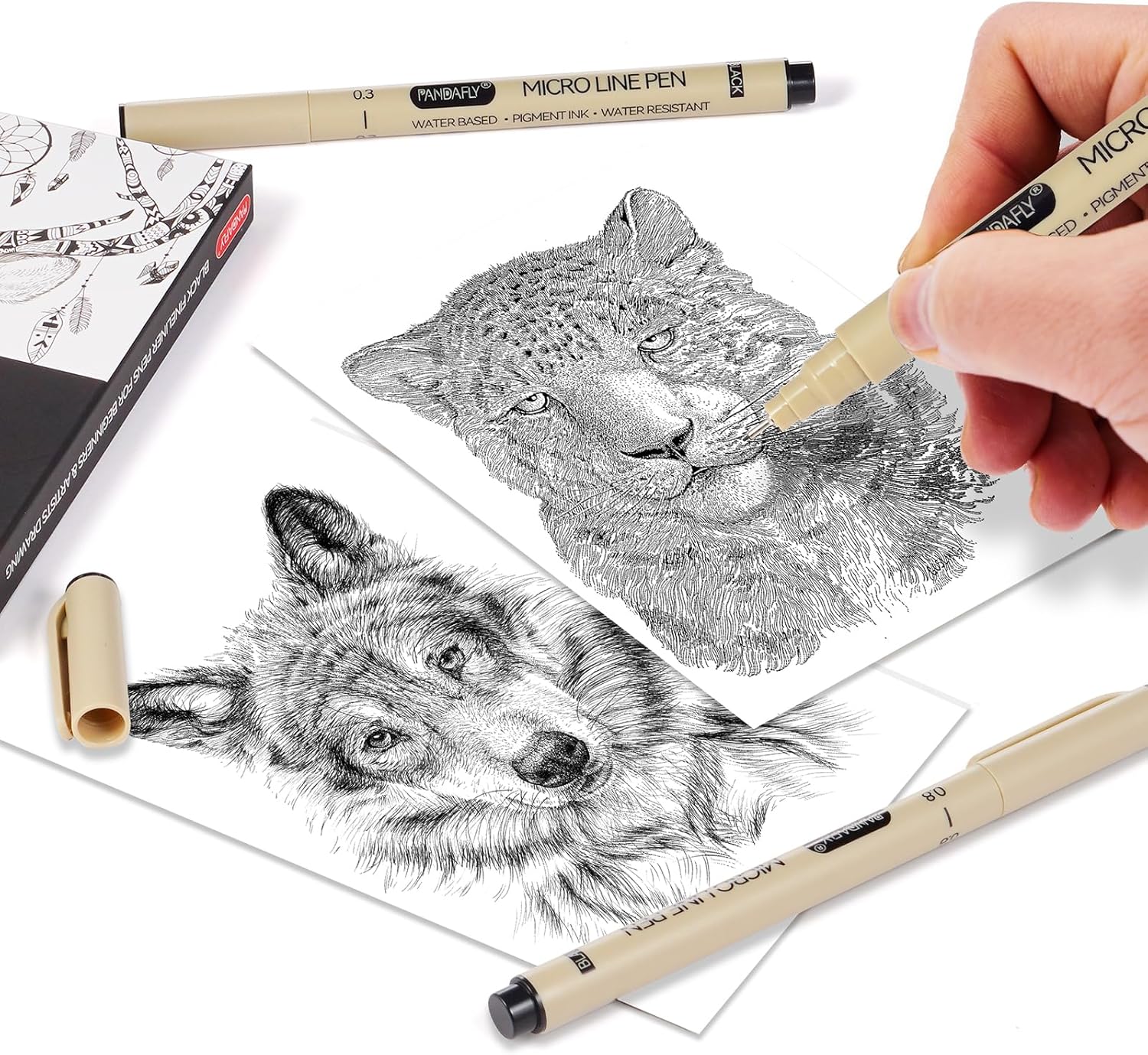 Black Micro-Pen Fineliner Ink  - Archive Box Set のレビューと価格