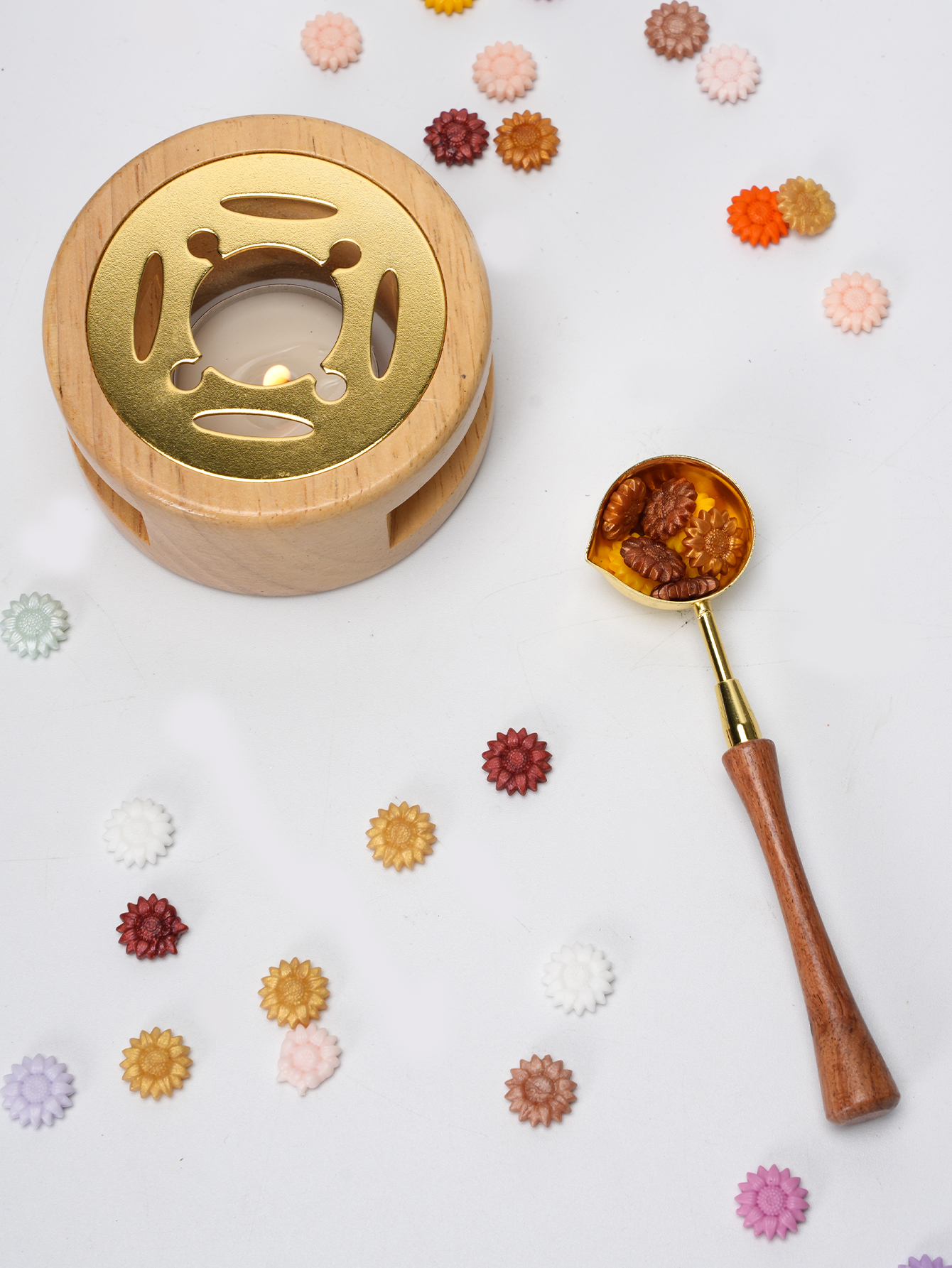 1set Wax Seal Set Wood Wax Mel - Wax Seal Stamp Set のレビューと価格