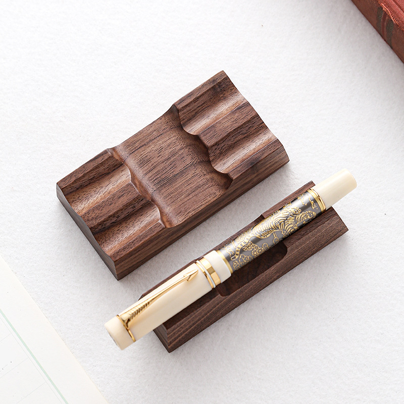 Walnut Wood Pen Holder Stand f - Pen Rest Single のレビューと価格