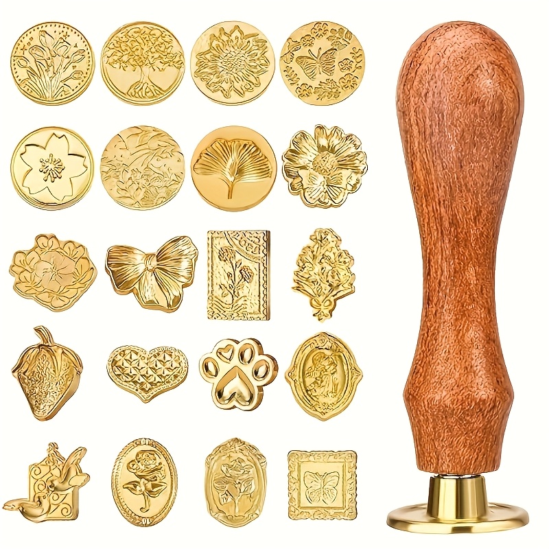 21pc wax stamp set with variou - Wax Seal Stamp Set のレビューと価格