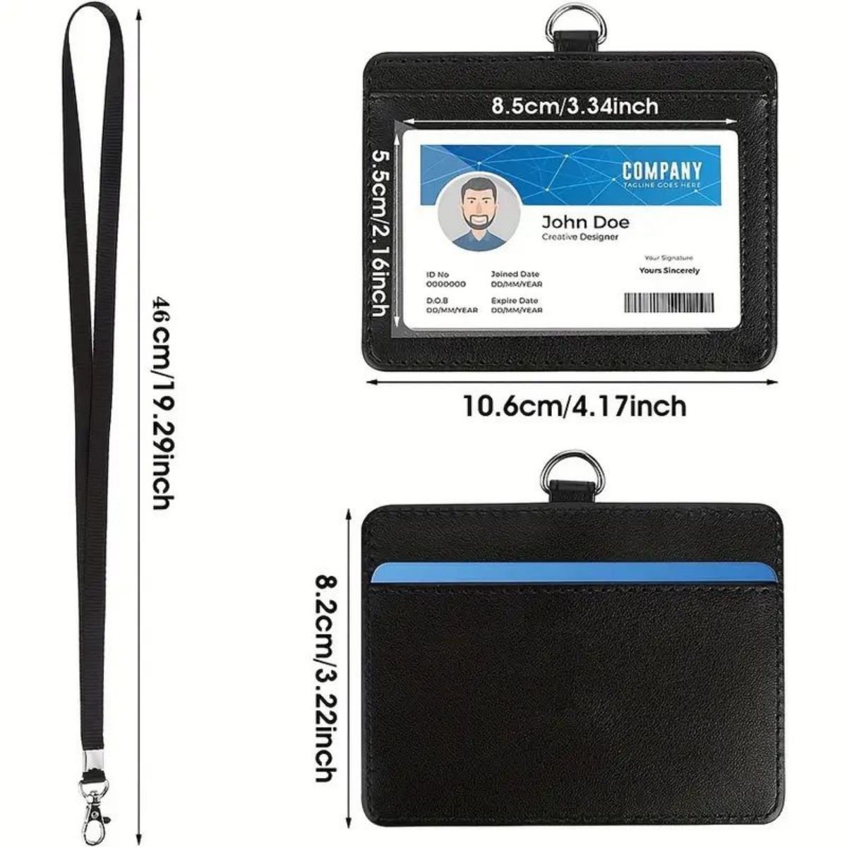 1 pc Horizontal ID badge holde - Index Card Holder のレビューと価格
