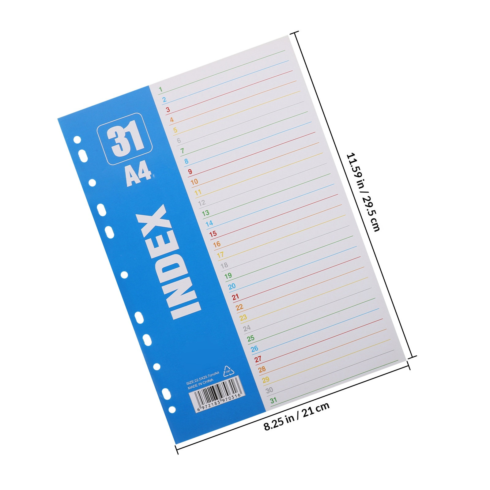 1Set Dividers A4 11-Hole Binde - Tab Divider A4 のレビューと価格