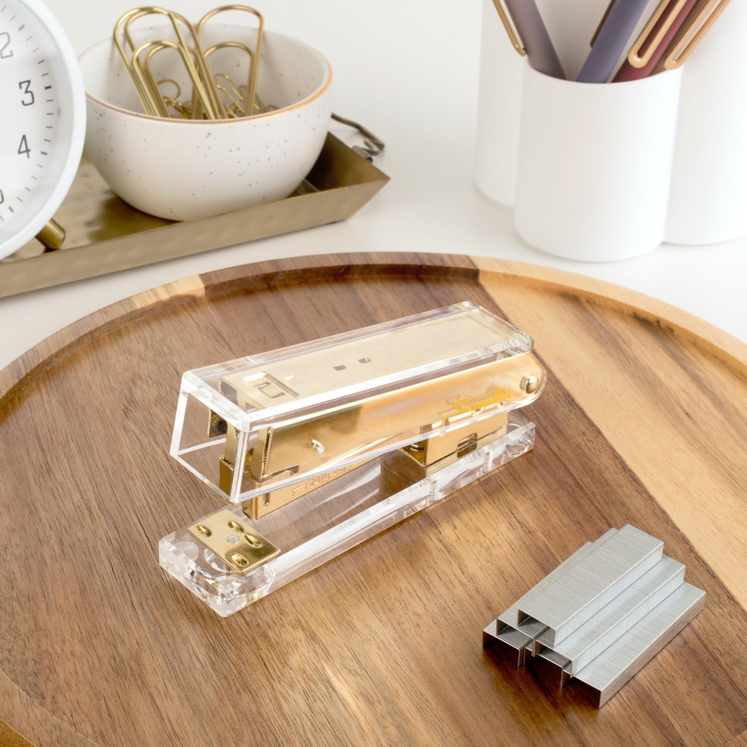 Compact Acrylic Gold Stapler,  - Stapler Half Strip のレビューと価格