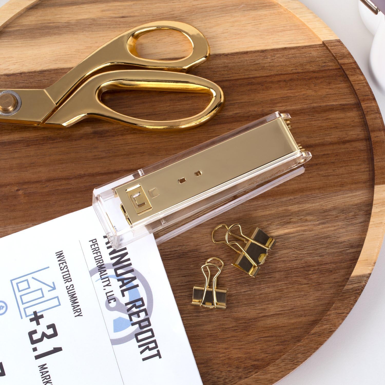 Clear Acrylic Gold Stapler, 20 - Stapler Half Strip のレビューと価格