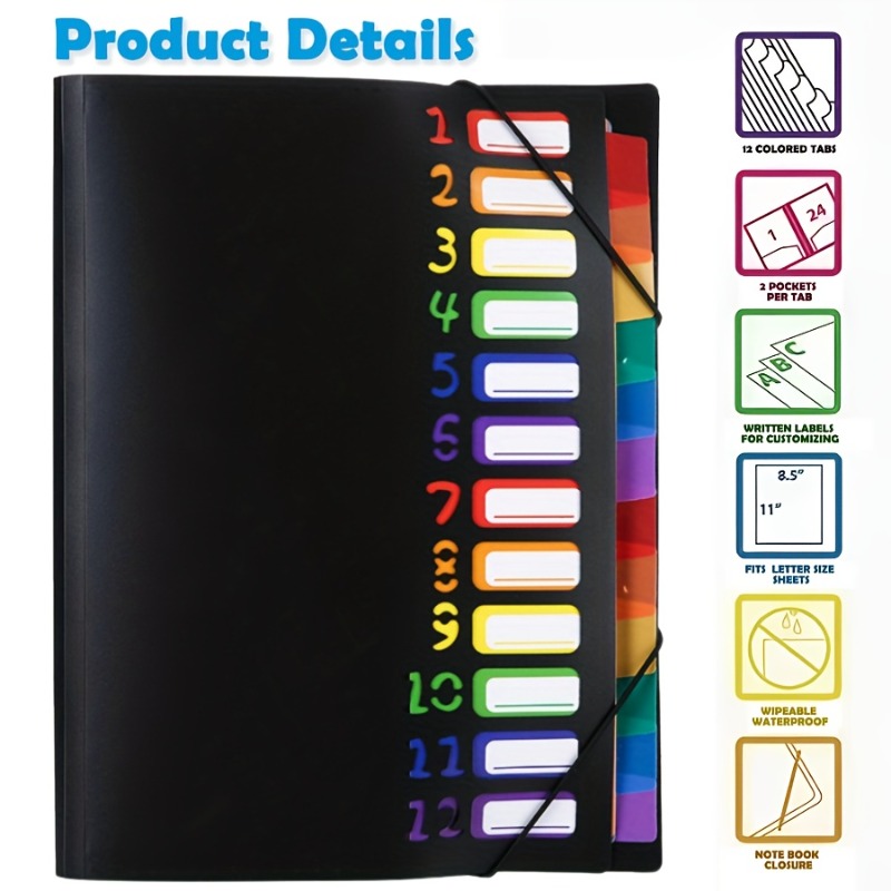 1Pc Black/White Cover Multi-La - Tab Divider A4 のレビューと価格