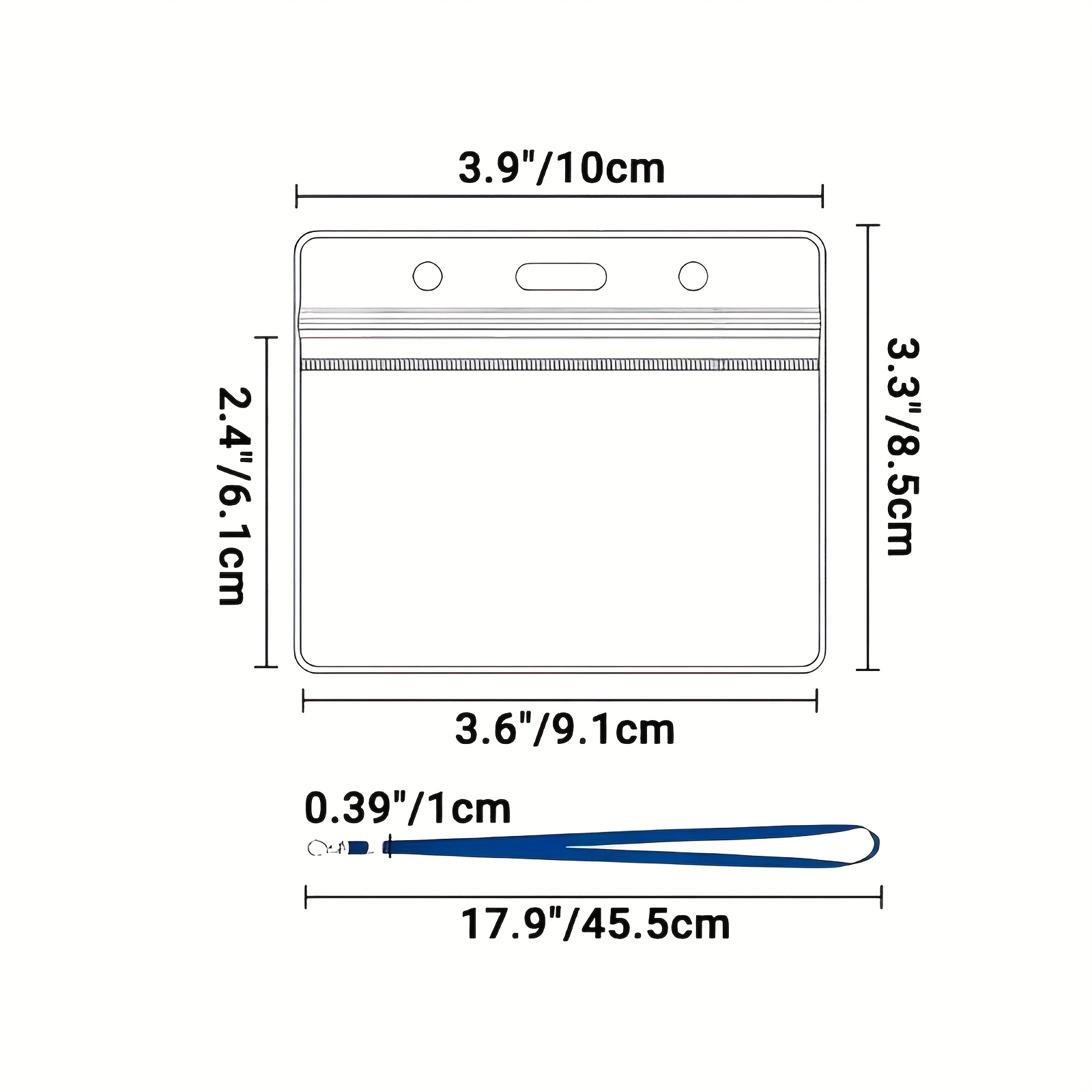 10 sets Transparent PVC ID Car - Index Card Holder のレビューと価格