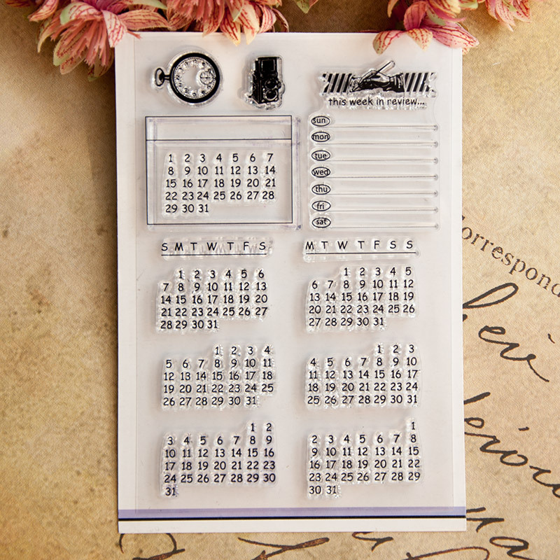 Date Week Month Number Symbol  - Rubber Date Stamp のレビューと価格