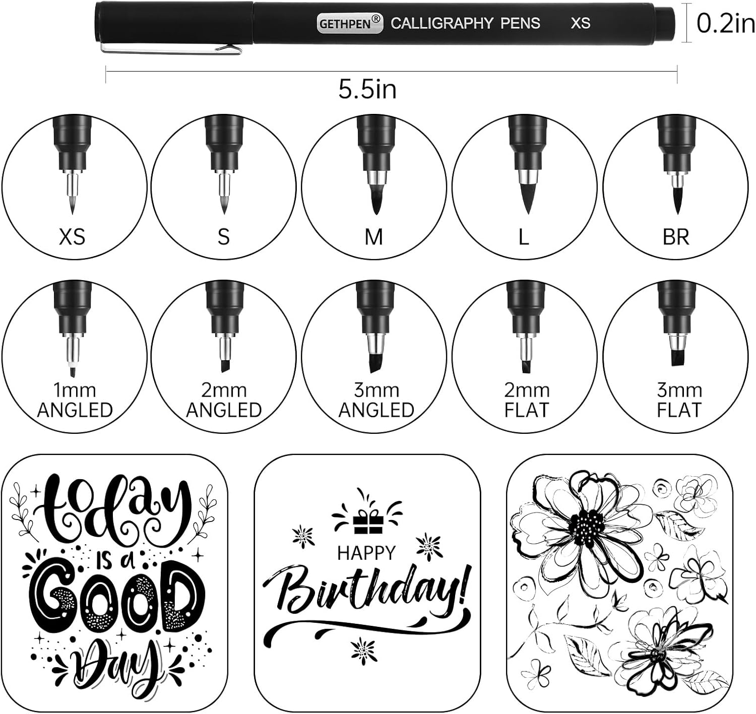 10 Size Calligraphy Pens Set f - Archive Box Set のレビューと価格