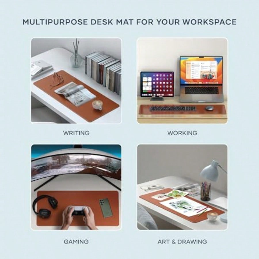 Leather Desk Mat Large Mouse P - Leather Desk Pad のレビューと価格