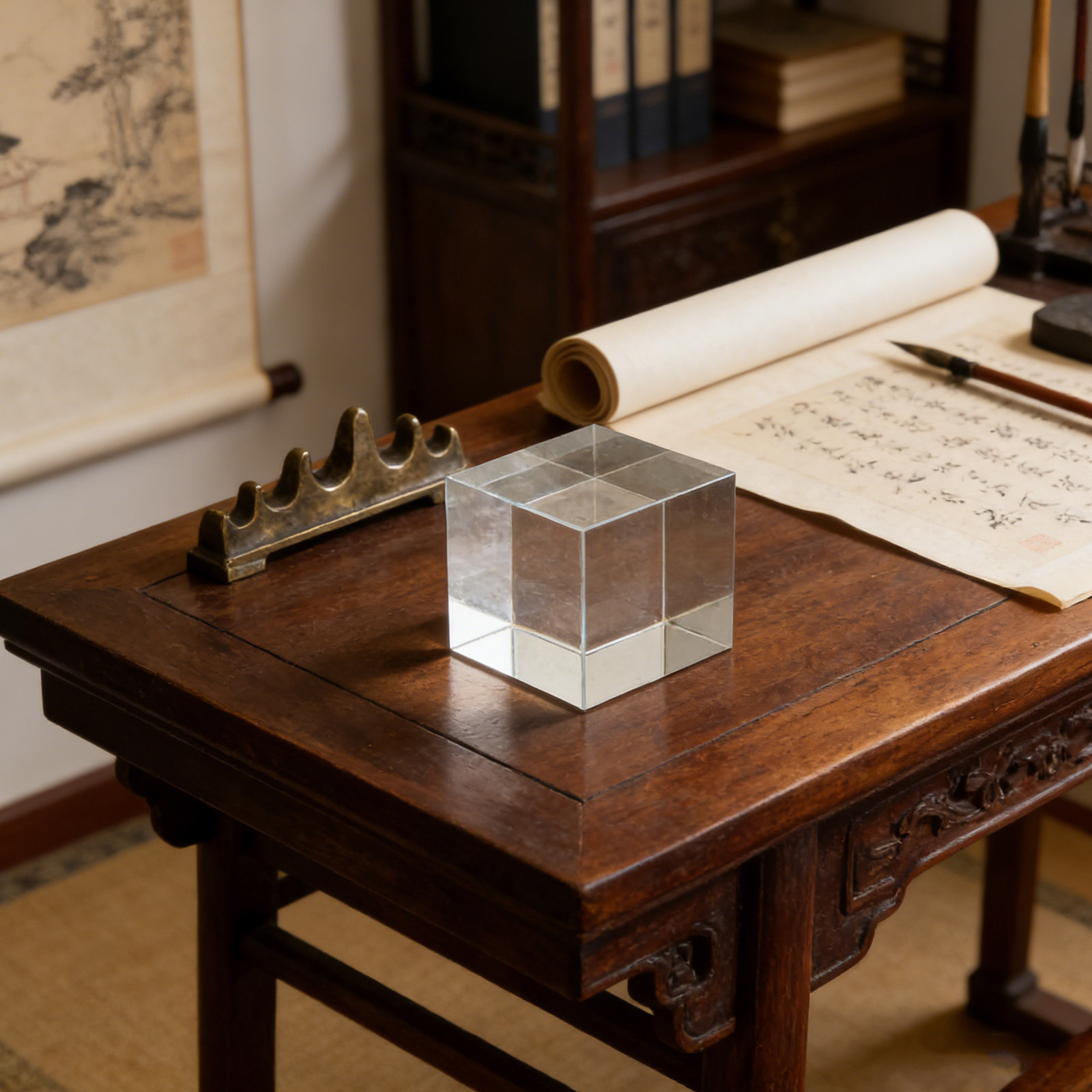 Square Clear Crystal Paperweig - Paper Weight Crystal のレビューと価格