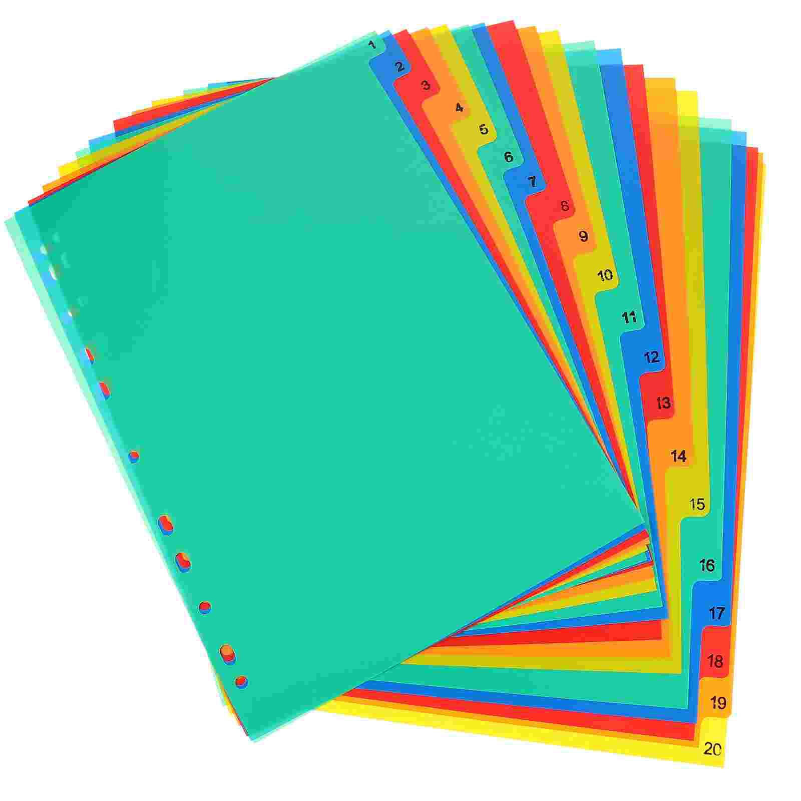 20 Pcs A4 Separated Loose Leaf - Tab Divider A4 のレビューと価格