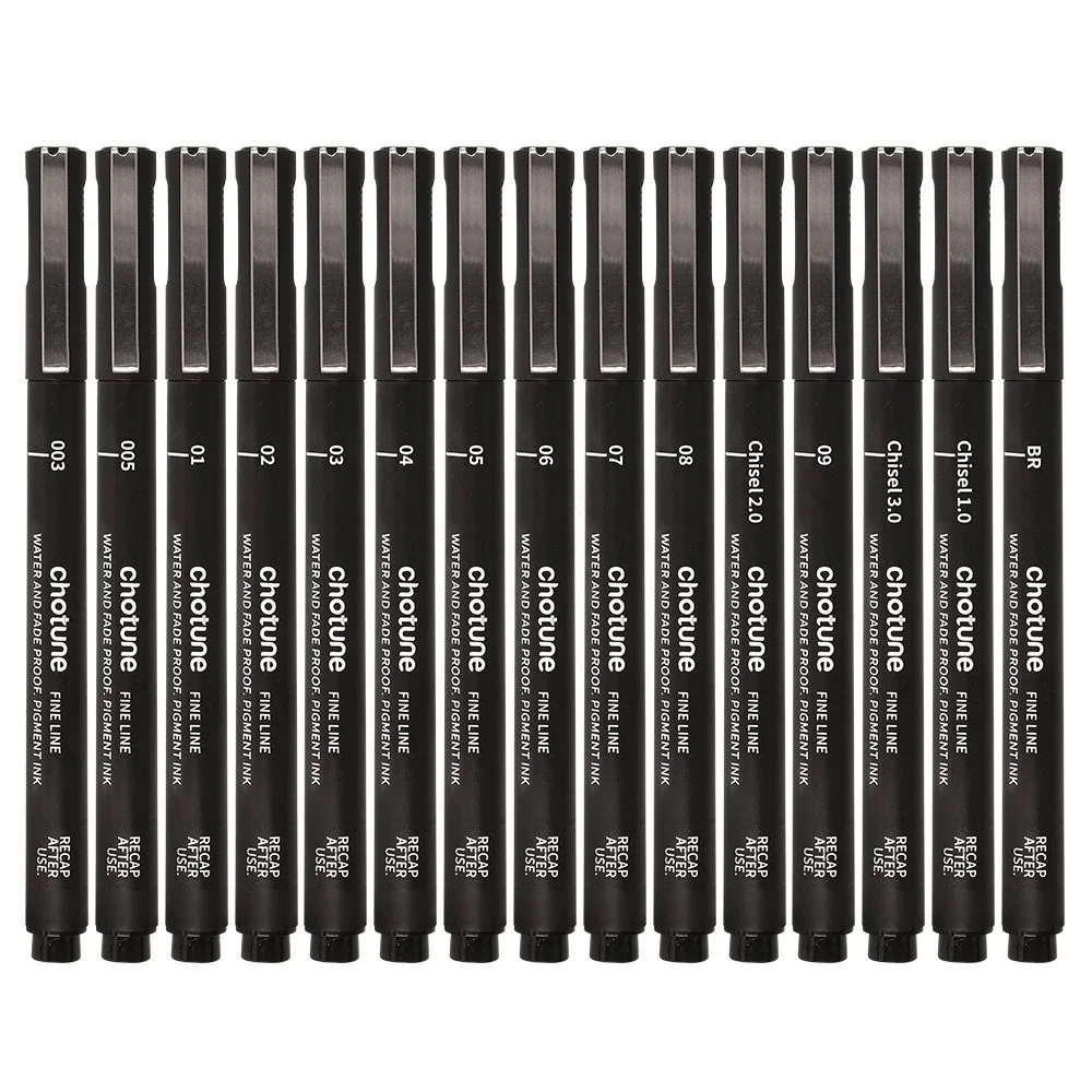Black Micro Pens,15 Sizes,Wate - Correction Pen Fine のレビューと価格