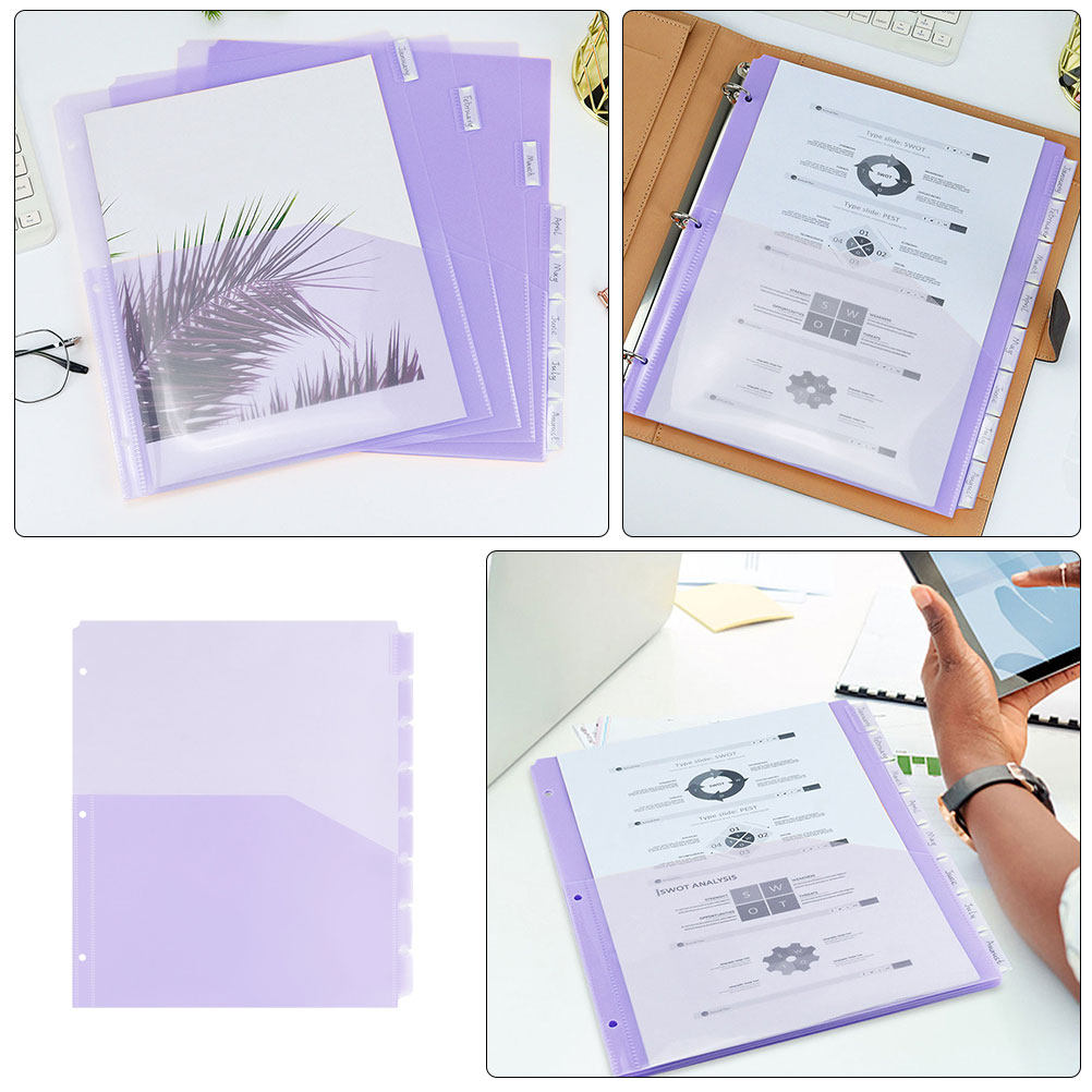 2Sets Binder Dividers A4 3-Hol - Tab Divider A4 のレビューと価格