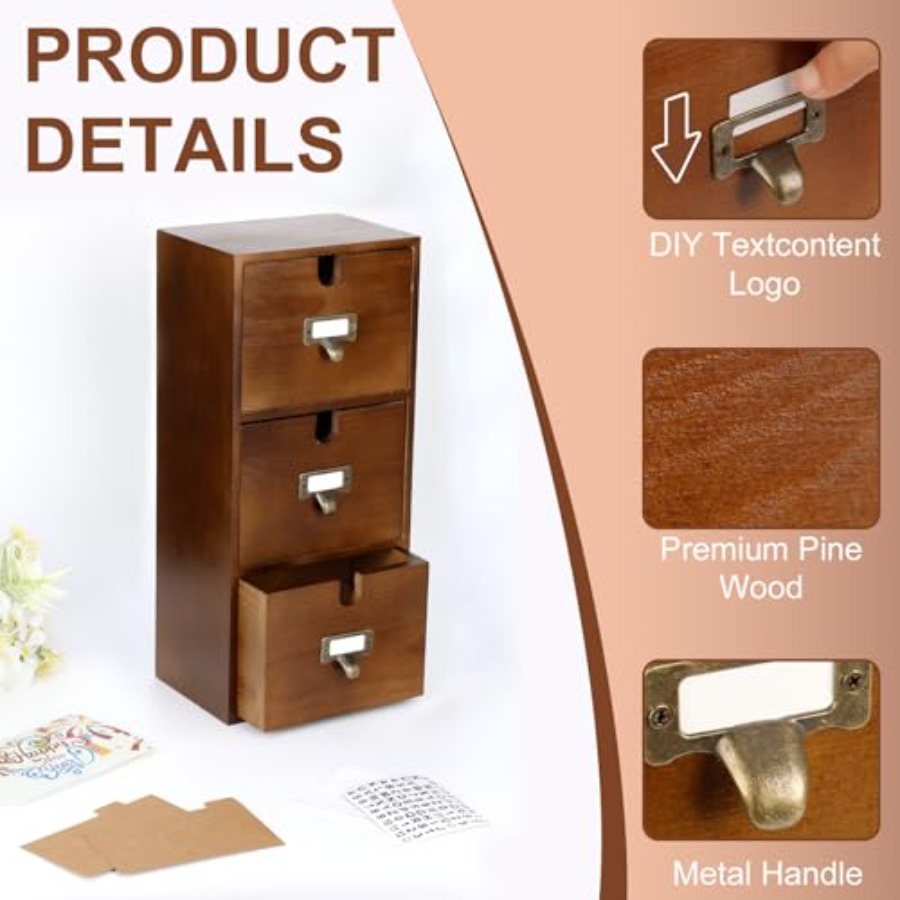Index Card Holder x5 Wooden Ca - Index Card Holder のレビューと価格