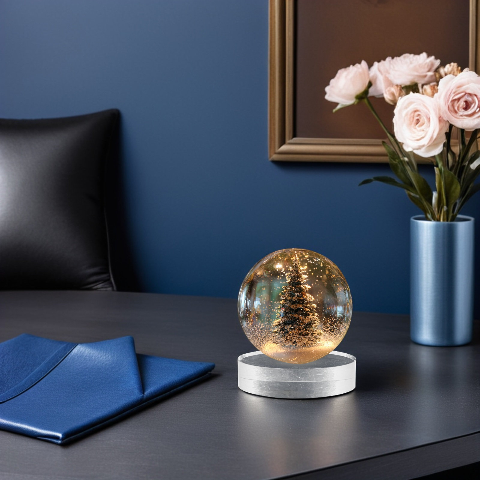 2Pcs Crystal Round Paperweight - Book Weight Glass のレビューと価格