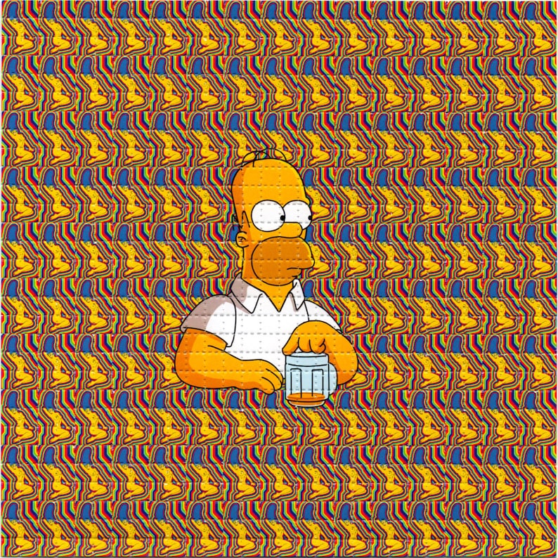 Naked Marge Psychedelic LSD/Ac - Ink Blotter Paper のレビューと価格