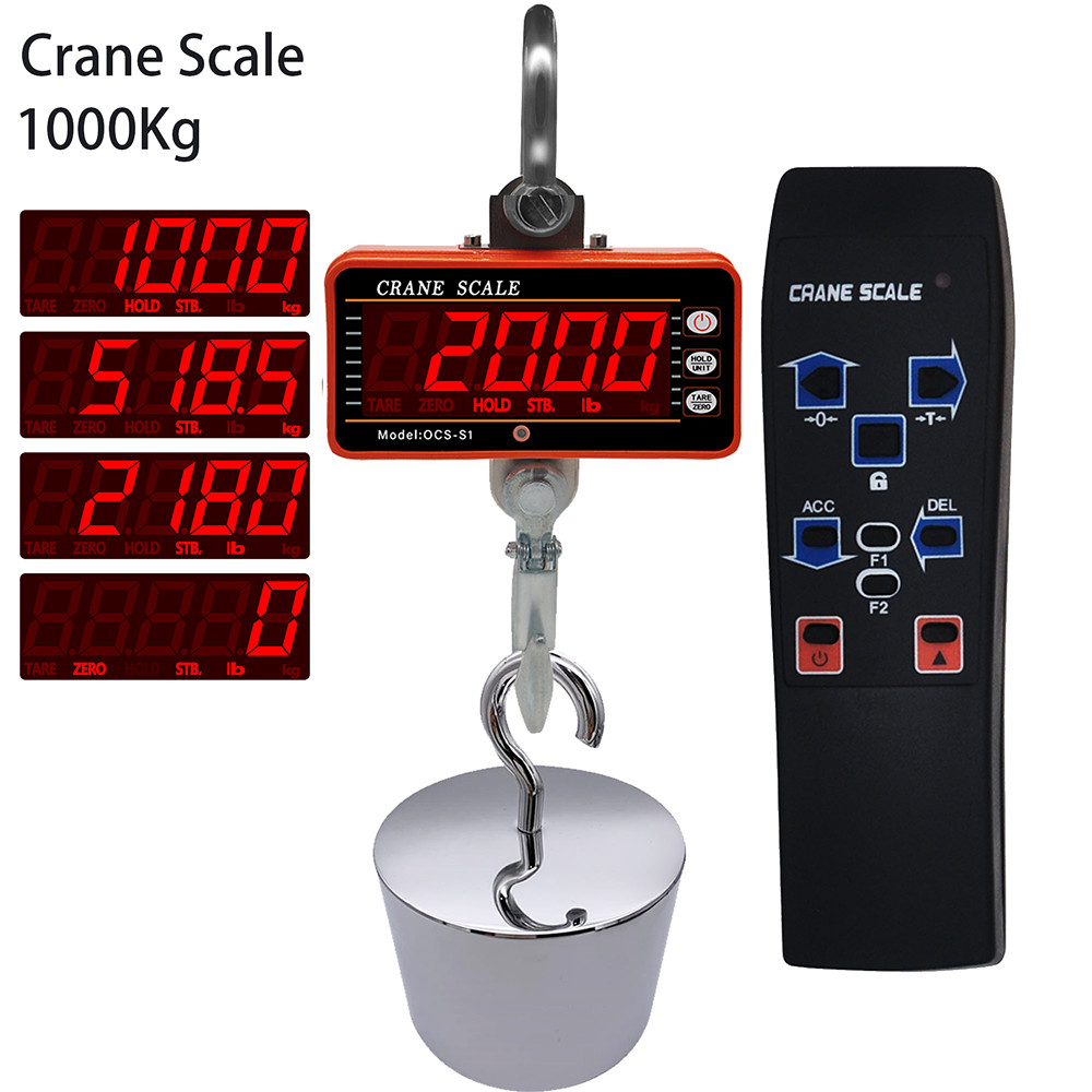 Digital Crane Scale 500kg 1000 - Tape Dispenser Weighted のレビューと価格