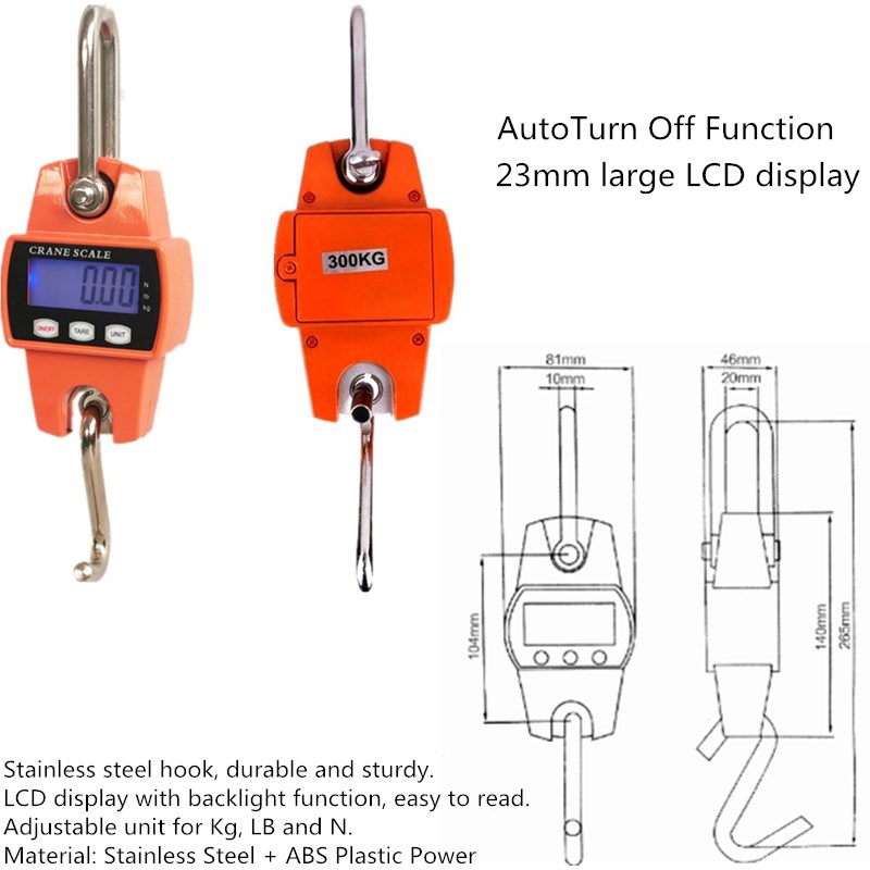 Digital Crane Scale 500kg 1000 - Tape Dispenser Weighted のレビューと価格