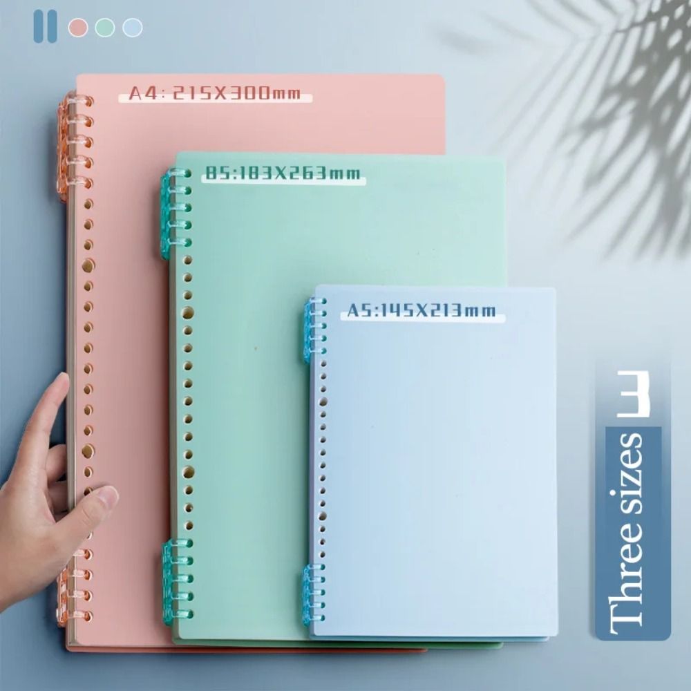 4Pcs PP Loose-leaf Book Cover  - Binder A4 Lever のレビューと価格