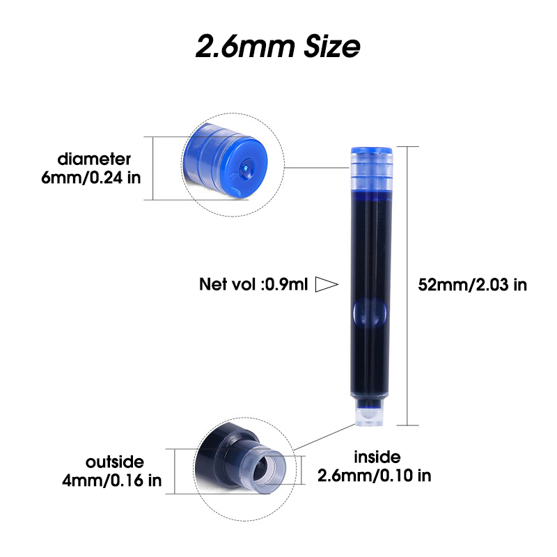 50pcs Fountain Pen Ink Cartrid - Fountain Pen Bottled Ink のレビューと価格