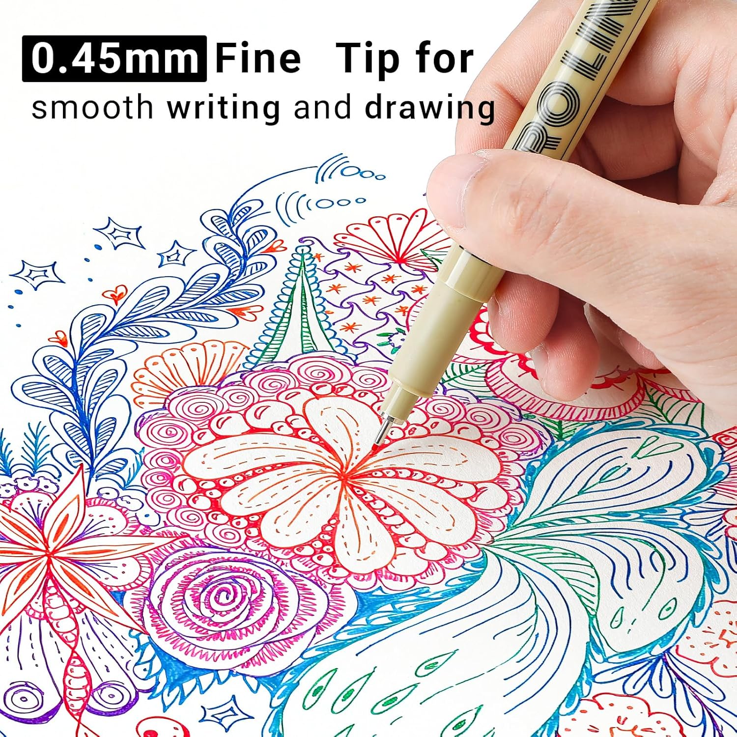 12 Colored Micro Pens 0.5mm, F - Archive Box Set のレビューと価格