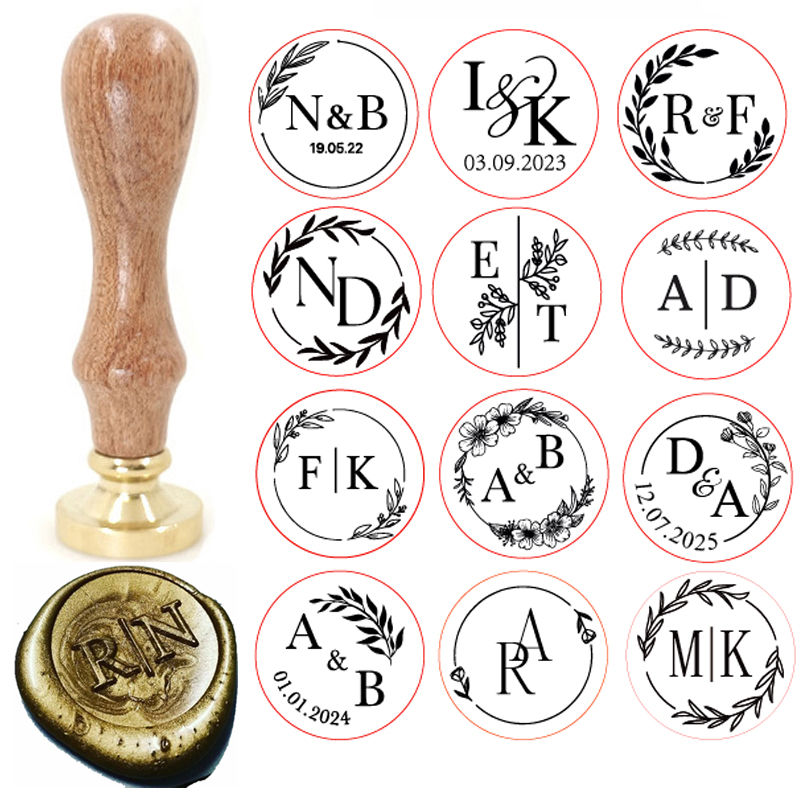 Custom brass wax seal Stamp wi - Wax Seal Stamp Set のレビューと価格