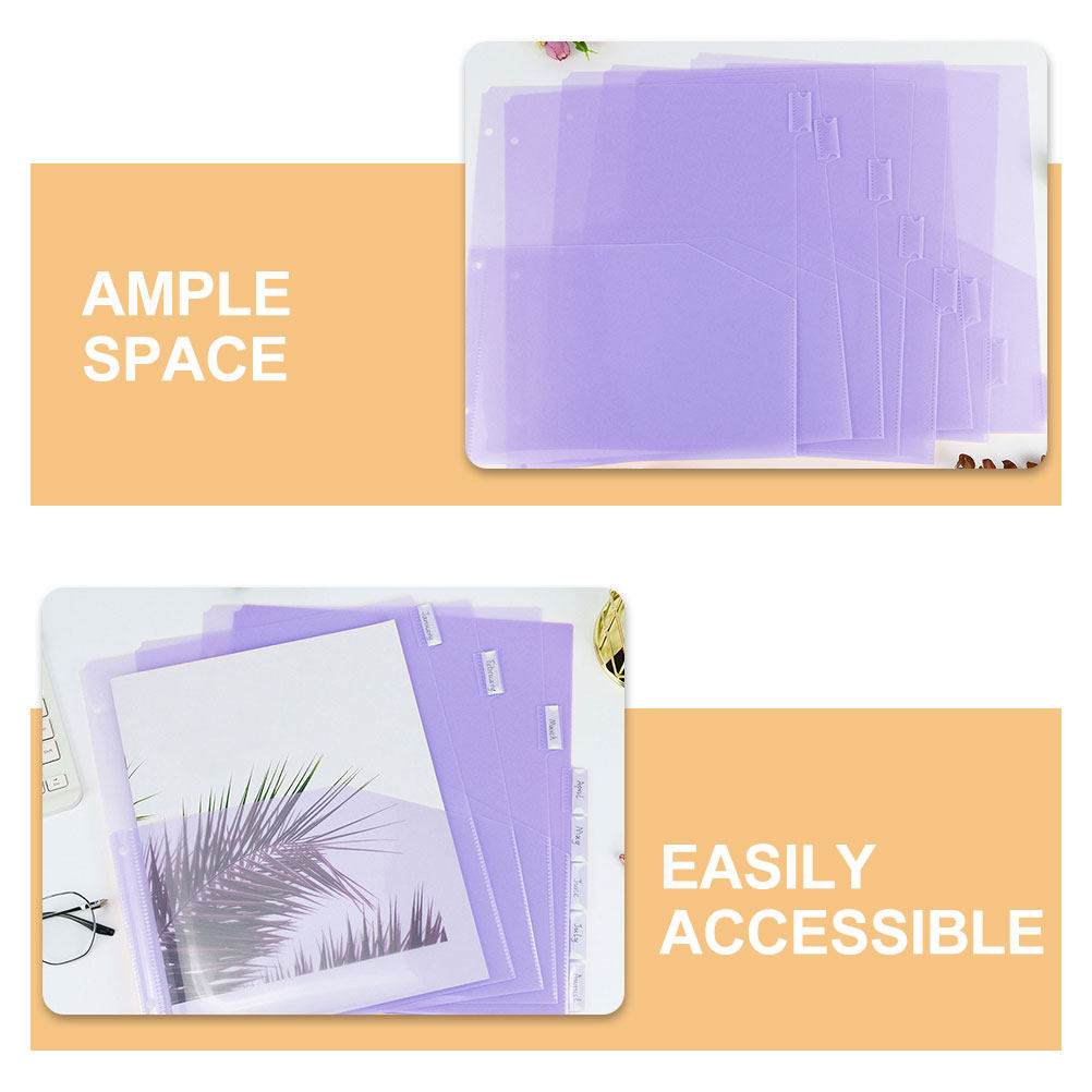 2Sets Binder Dividers A4 Plast - Tab Divider A4 のレビューと価格