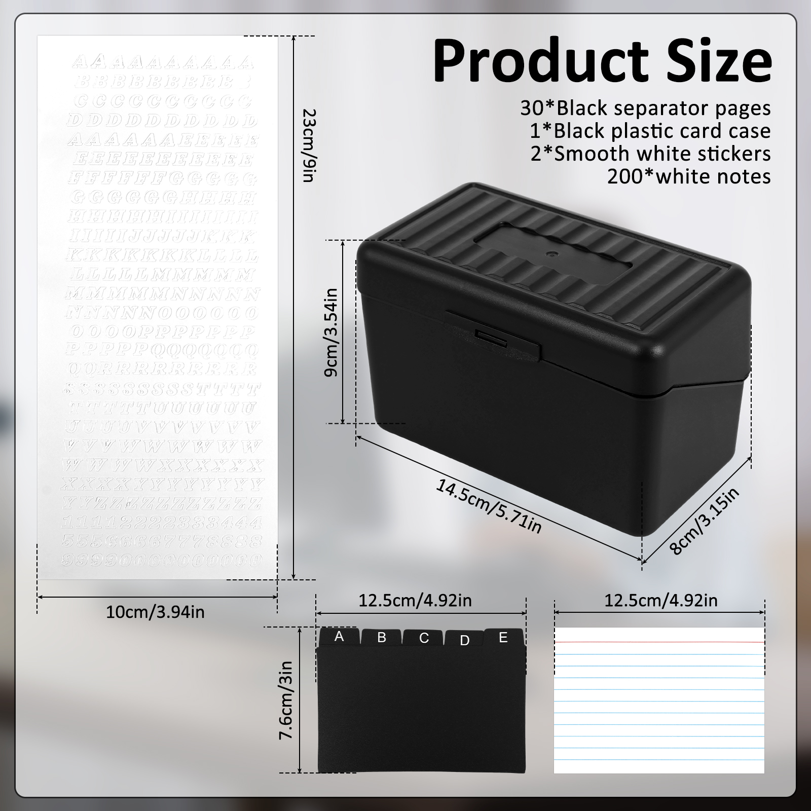 1 Set Index Card Organizer Box - Card Index Box のレビューと価格